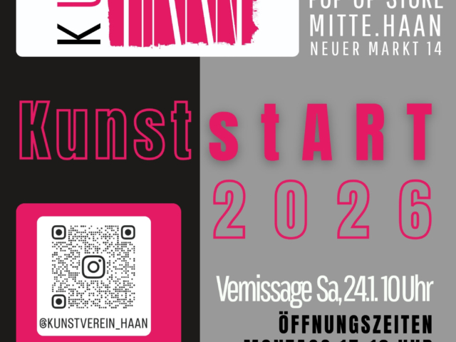 Pop-Up-Ausstellung KunststART 2026 | Januar 2026
